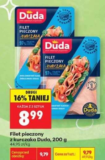 Filet pieczony z kurczaka Duda 200 g