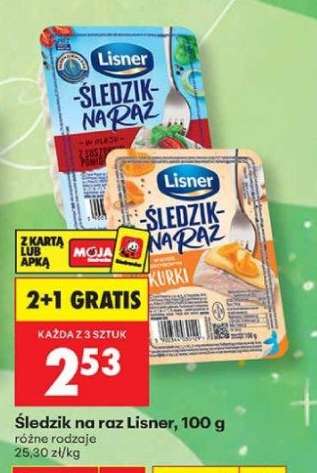 Śledzik na raz Lisner, 100 g