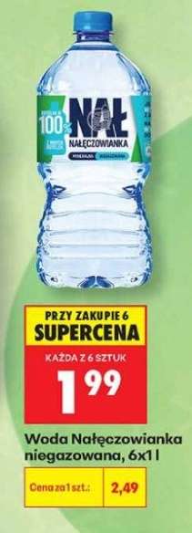 Woda Nałęczowianka niegazowana, 6x1 l