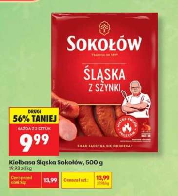 Kiełbasa Śląska Sokołów, 500 g