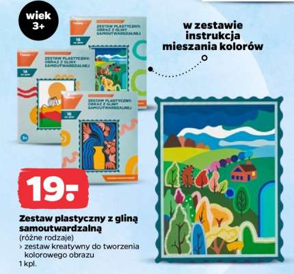 Zestaw plastyczny z gliną samoutwardzalną