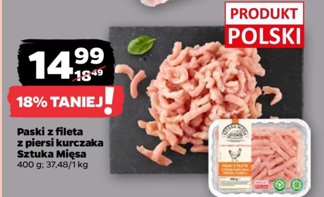 Paski z fileta z piersi kurczaka Sztuka Mięsa