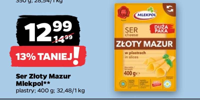 Ser Złoty Mazur MLEKPOL
