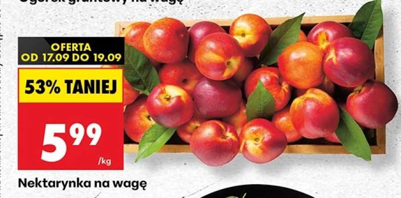 Nektarynka na wage