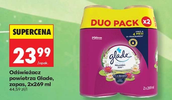 Odświeżacz powietrza Glade, zapas, 2x269 ml