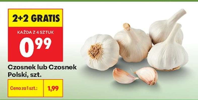 Czosnek lub Czosnek Polski, szt.