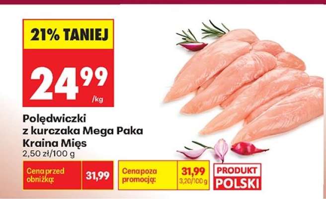 Polędwiczki z kurczaka Mega Paka Kraina Mies