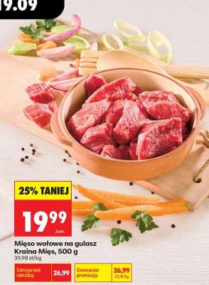 Mięso wołowe na gulasz Kraina Mięs 500 g