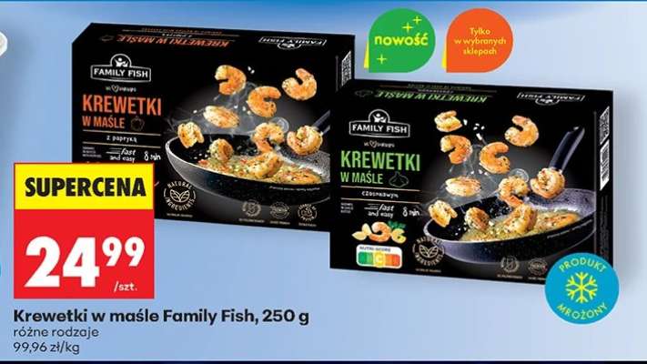 Krewetki w maśle Family Fish, 250 g