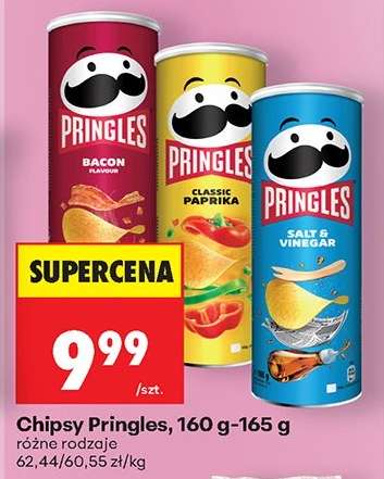Chipsy Pringles, 160 g-165 g