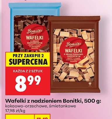 Wafelki z nadzieniem Bonitki, 500 g