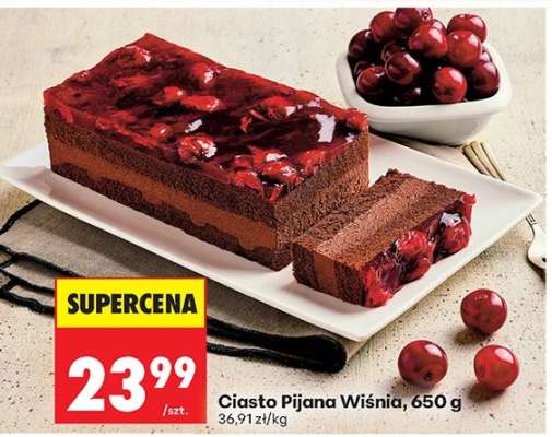 Ciasto pijana wiśnia, 650 g