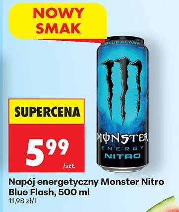 Napój energetyczny Monster Nitro Blue Flash, 500 ml