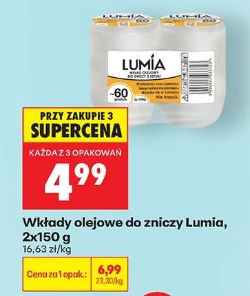 Wkłady olejowe do zniczy Lumia, 2x150 g