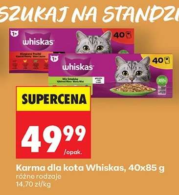 Karma dla kota Whiskas, 40x85 g