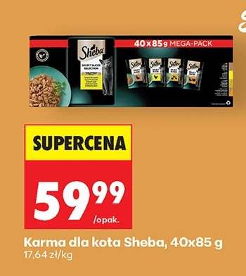 Karma dla kota Sheba, 40x85 g