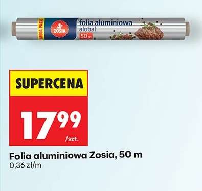 Folia aluminiowa Zosia, 50 m