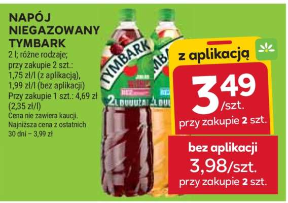 Napój niegazowany TYMBARK