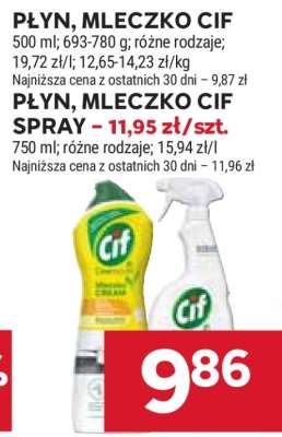 Płyn, Mleczko CIF