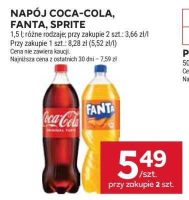 Napój Coca-Cola, Fanta, Sprite