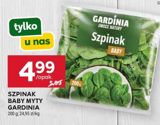 Szpinak Baby Myty Gardinia