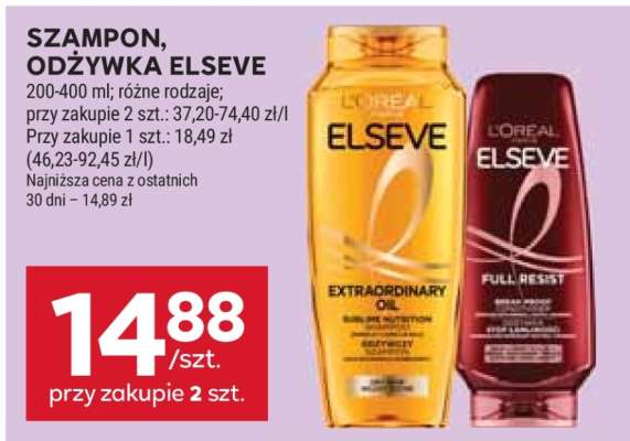 Szampon, Odżywka Elseve