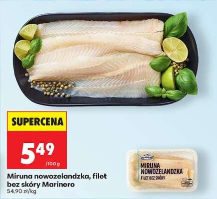 Miruna nowozelandzka, filet bez skóry Marinero