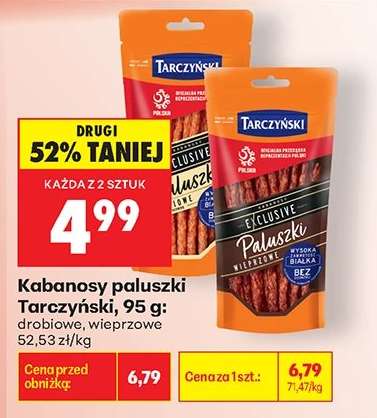 Kabanosy paluszki Tarczyński, 95 g