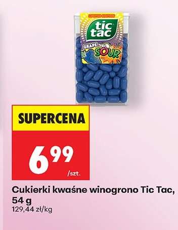 Cukierki kwaśne winogrono Tic Tac, 54 g