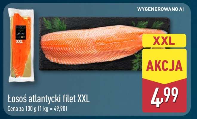 Łosoś atlantycki filet XXL
