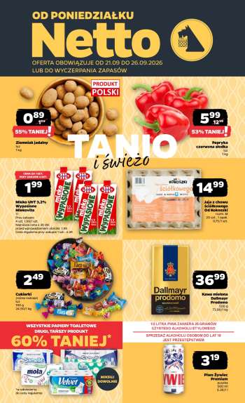 Gazetka Netto - 21.09.2026 - 26.09.2026.