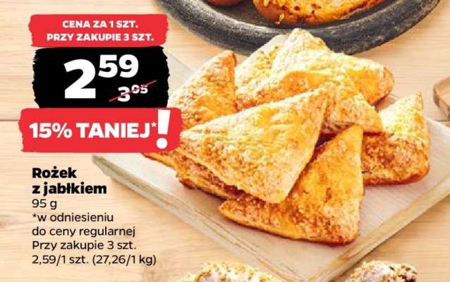 Rożek z jabłkiem