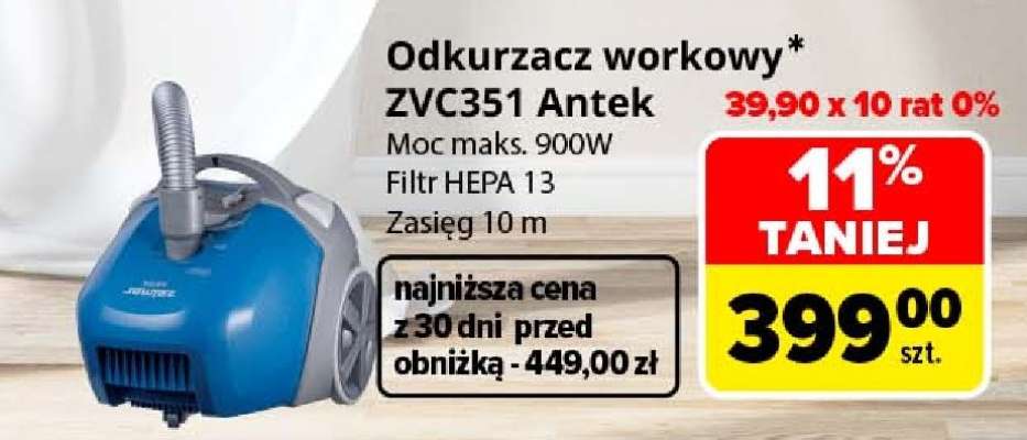 Odkurzacz workowy ZVC351 Antek