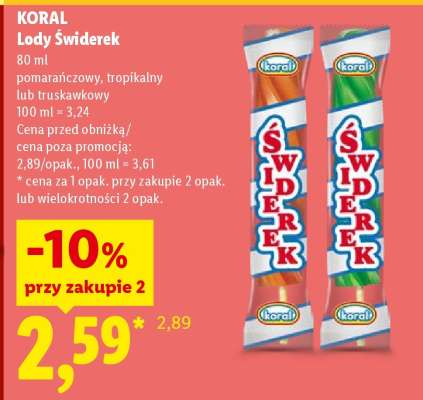KORAL Lody Świderek