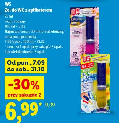 W5 Żel do WC z aplikatorem