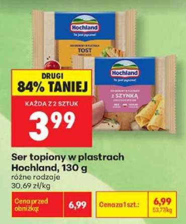 Ser topiony w plastrach Hochland , 130 g
