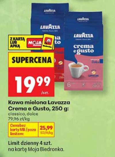 Kawa mielona Lavazza Crema e Gusto , 250 g