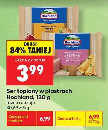 Ser topiony w plastrach Hochland , 130 g