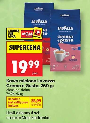Kawa mielona Lavazza Crema e Gusto , 250 g