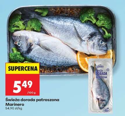 Świeża dorada patroszona Marinero