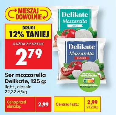Ser Mozzarella Delikate 125 g
