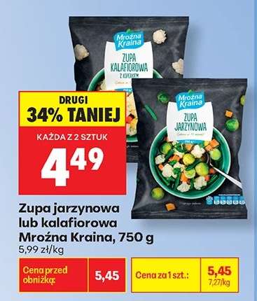 Zupa jarzynowa lub kalafiorowa Mroźna Kraina , 750 g