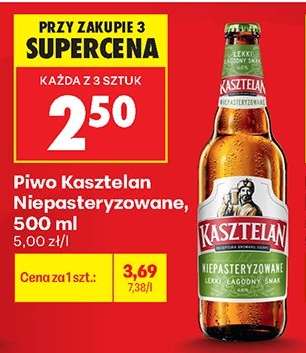 PIWO KASZTELAN NIEPASTERYZOWANE 500 ML