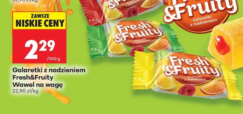 Galaretki z nadzieniem Fresh & Fruity Wawel na wagę