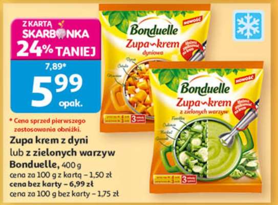 Zupa krem z dyni lub z zielonych warzyw Bonduelle