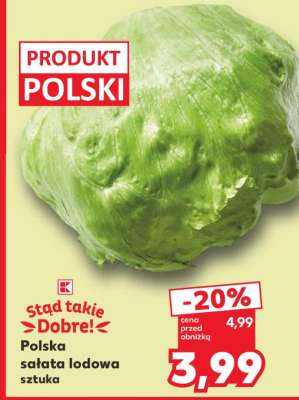 Polska sałata lodowa sztuka
