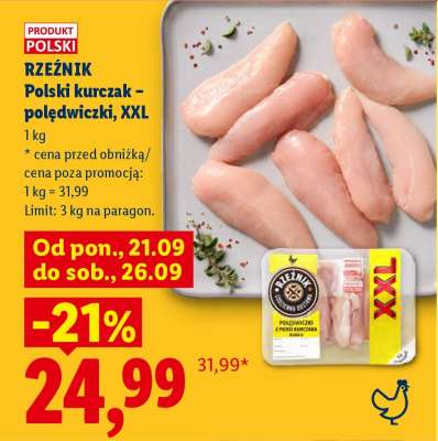 RZEŹNIK Polski kurczak – polędwiczki, XXL