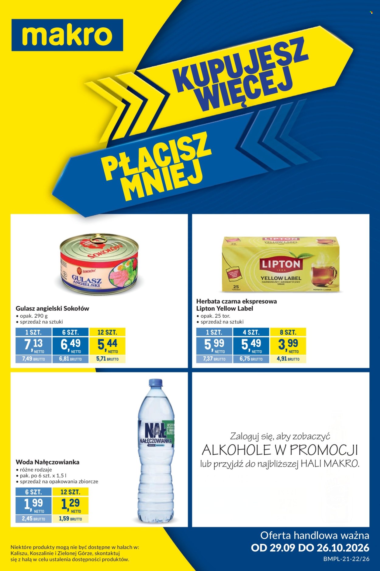 Leták Makro - 29.9.2026 - 26.10.2026. Strana 1