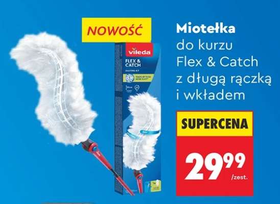 Miotełka do kurzu Flex & Catch z długą rączką i wkładem