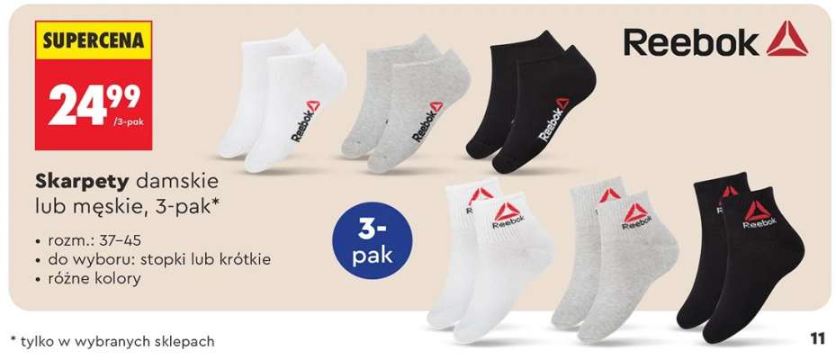 Skarpety damskie lub męskie 3 pak